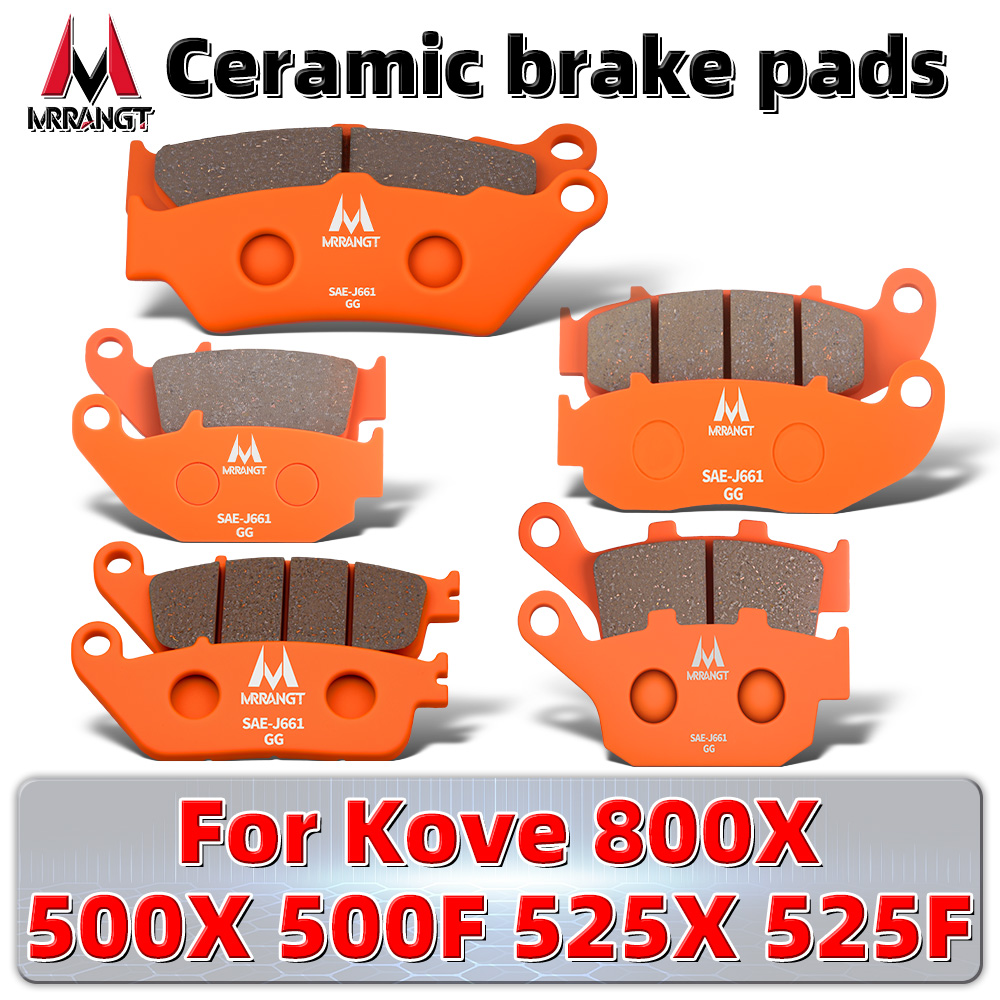 Carbon Ceramic Motorcycle Brake Rotor - MRRANGT Motorrad Hochleistungs-Vorder- und Hinterrad-Keramik-Bremsbeläge Set